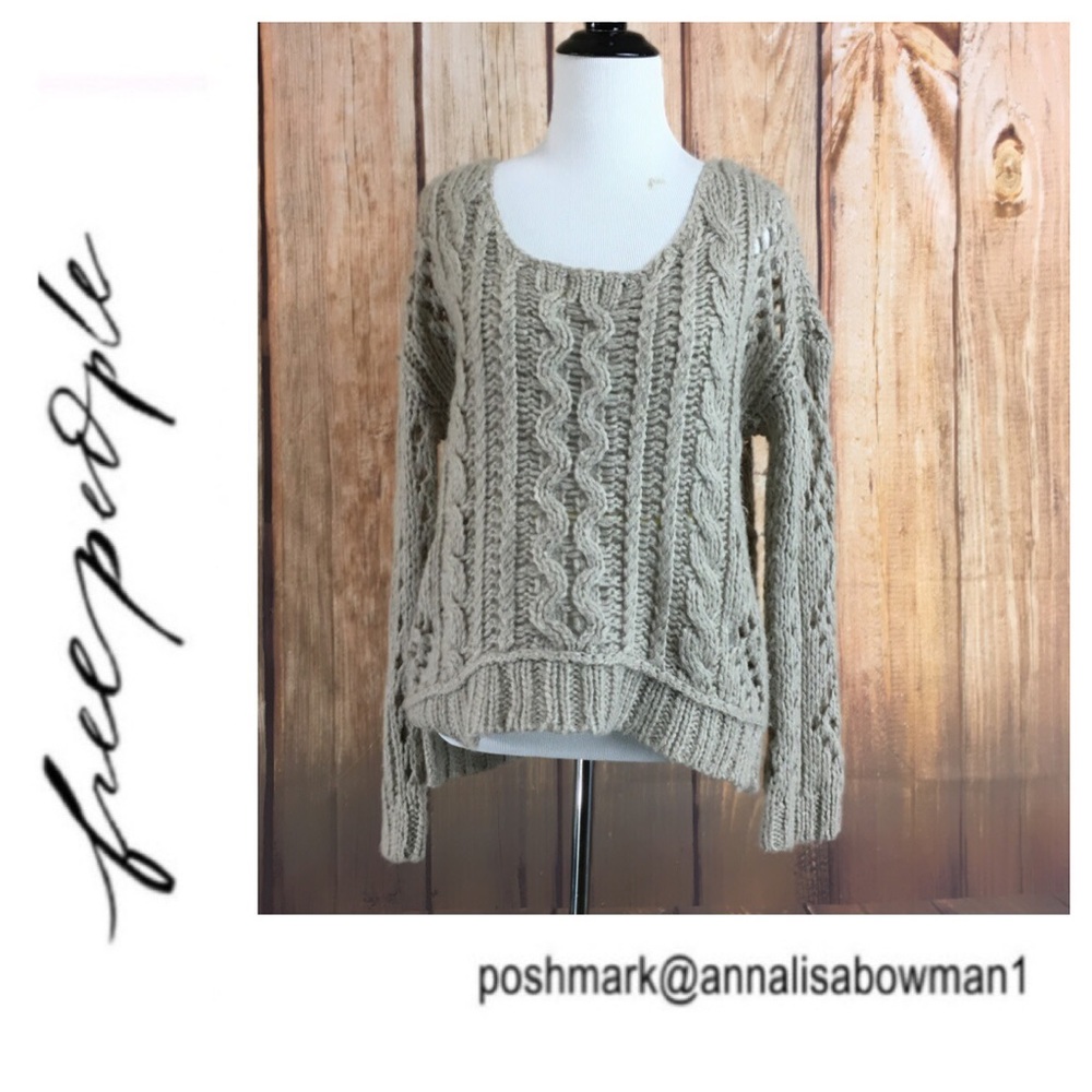 💸Free People chunky knit sweater pullover size S